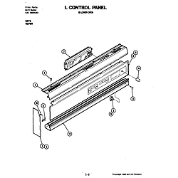 W276W Microwave Control panel (lower) Parts diagram